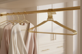 Gold Ribbed Metal Hangers – EVERVESTA Luxury