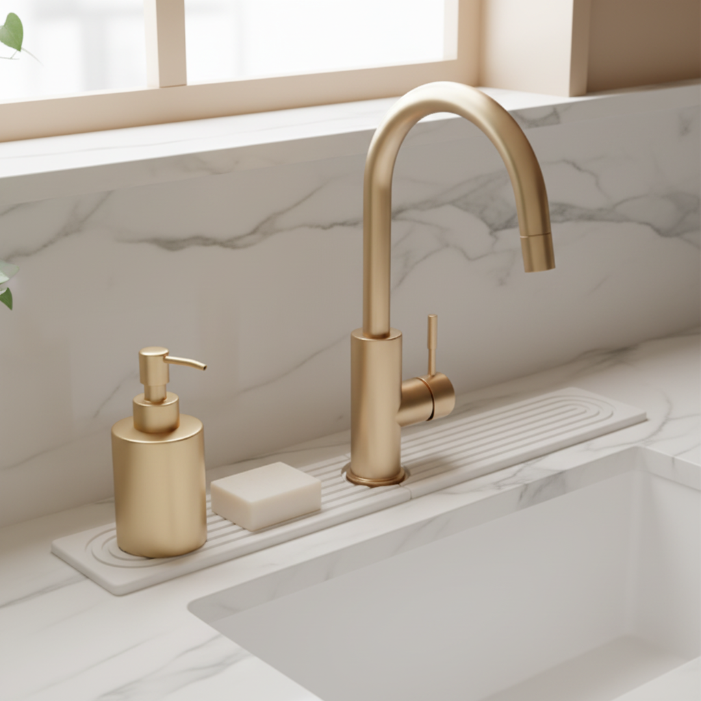 Kitchen Sink Splash Guard White – EVERVESTA Luxury