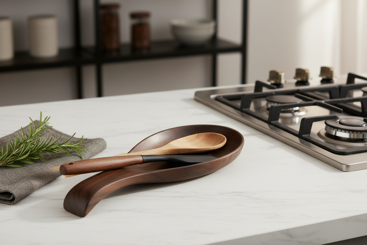 Kityemo Walnut Spoon Rest