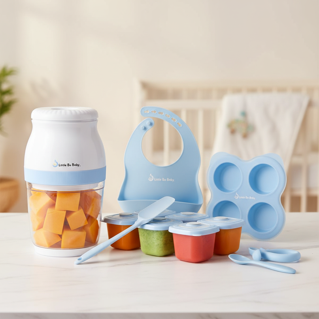 13-in-1 Baby Food Maker Set with Glass Bowl and Accessories