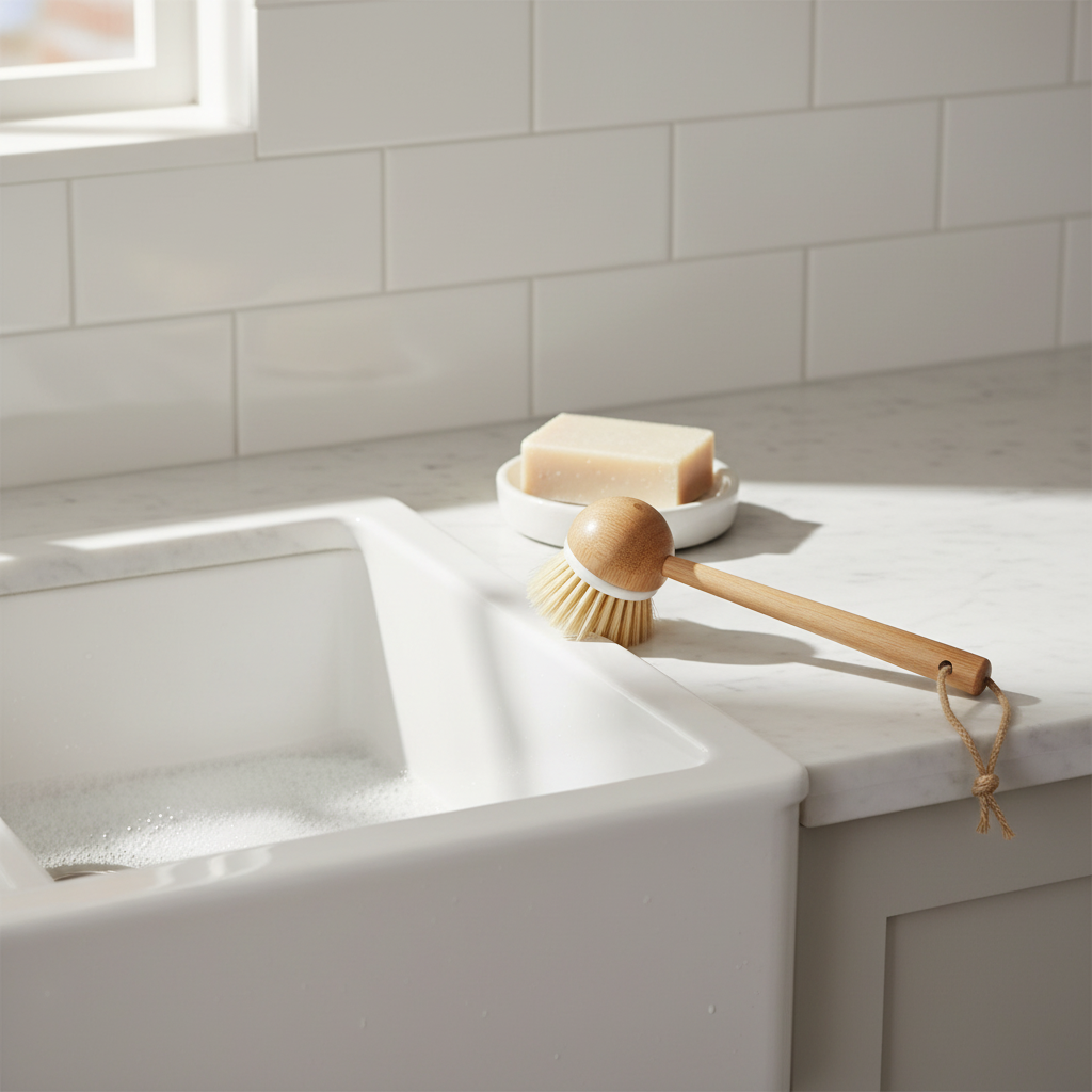 Long-Handled Sisal Dish Brush