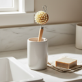 Long Sisal Brush in Ceramic Crock