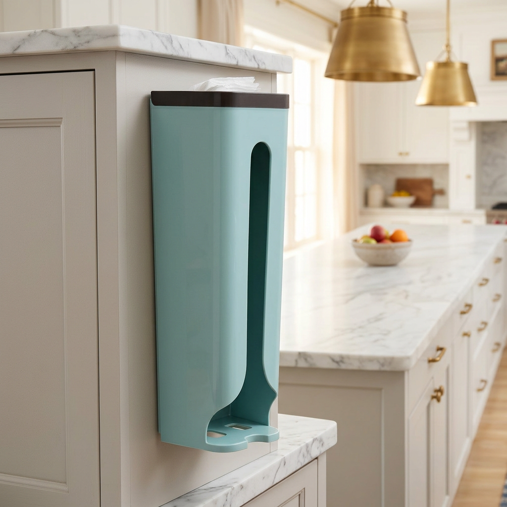 Luxury grocery-bag dispenser
