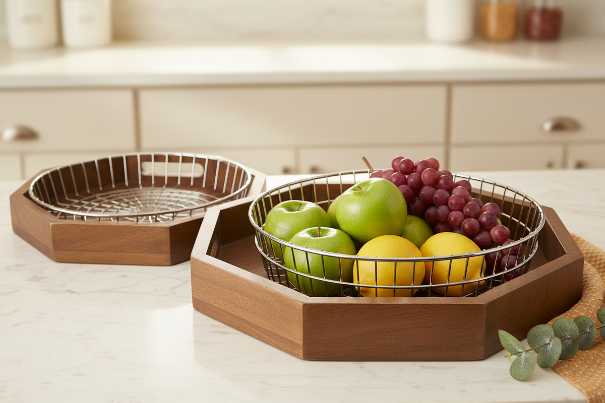 Mango Wood Serving Tray Set of 2