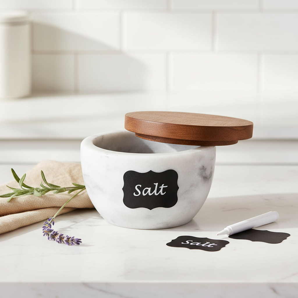 Marble Salt Cellar - Chalk Stickers