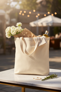 Natural Canvas Tote Bag – EVERVESTA Outdoor Market Luxury
