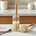 Natural Loofah Bottle Brush with Bamboo Handle