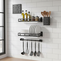 No-Drill Stainless Steel Kitchen Storage Rack