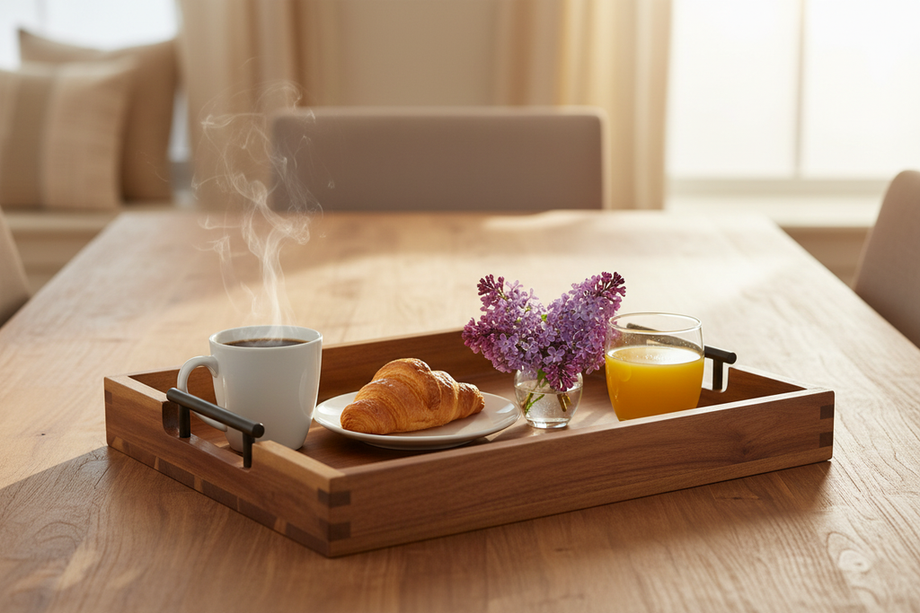 Ottoman Tray - With Food