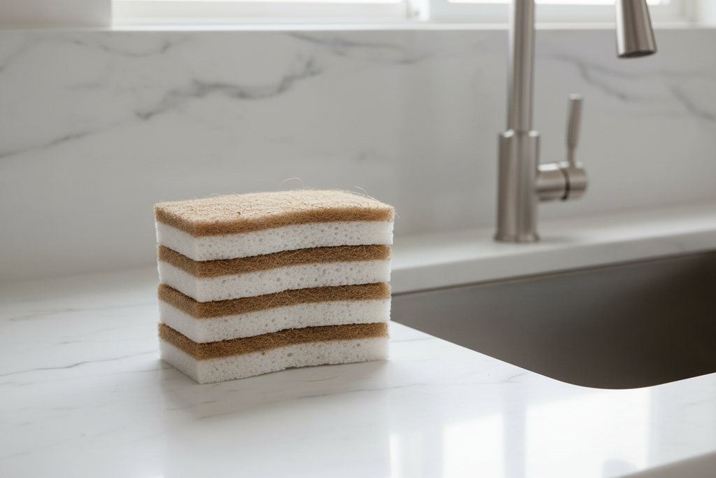 Plant-Based Sponges Exact Design Kitchen Sink