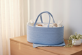 Powder Blue Rope Diaper Caddy – EVERVESTA Luxury Nursery
