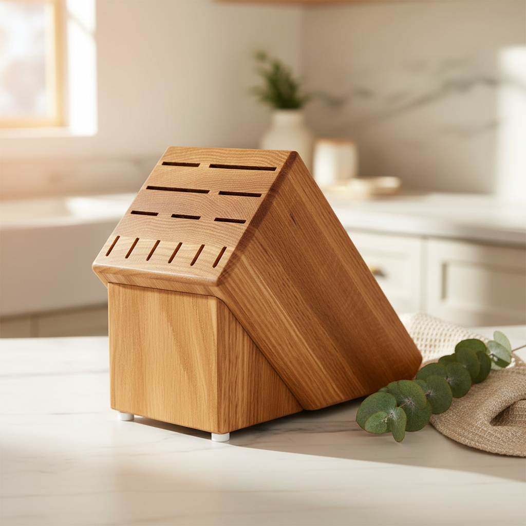 Rada Oak Knife Block