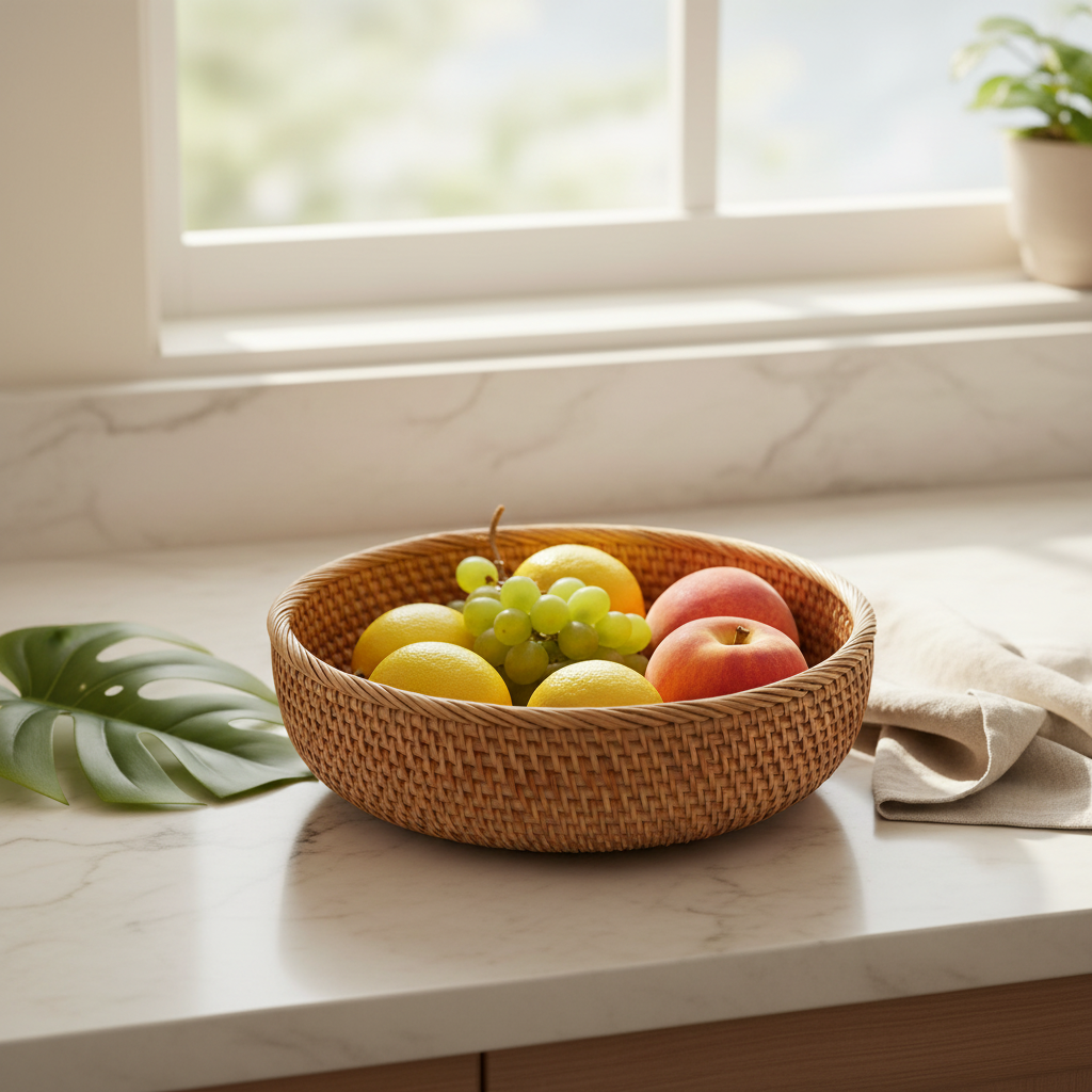 Rattan Basket 3/4