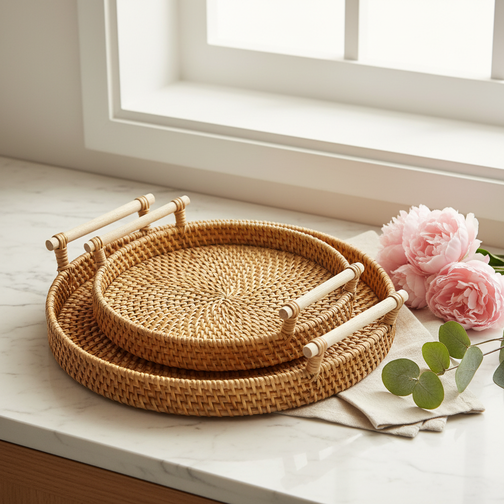 Rattan Stacked 3/4
