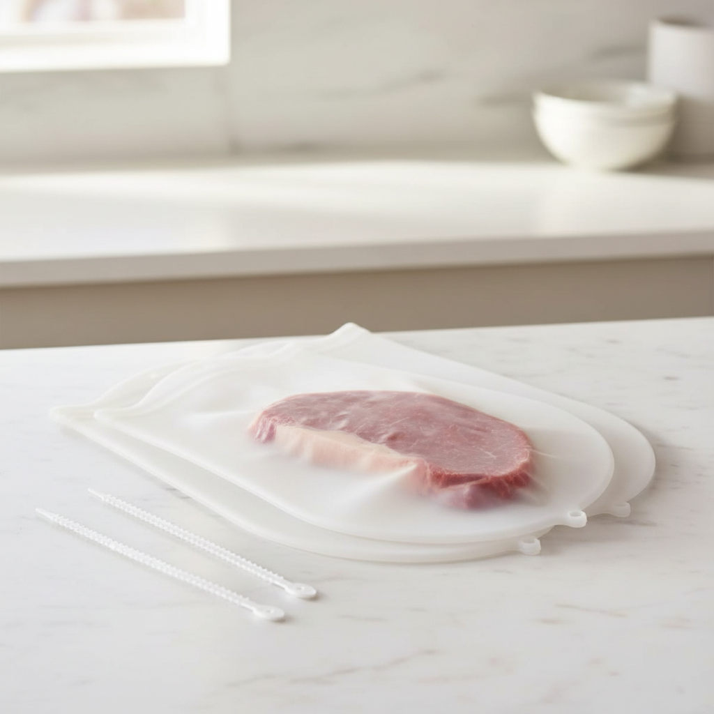 Extra Large Reusable Silicone Sous Vide Bags, 16 x 11 in, 2 Pack