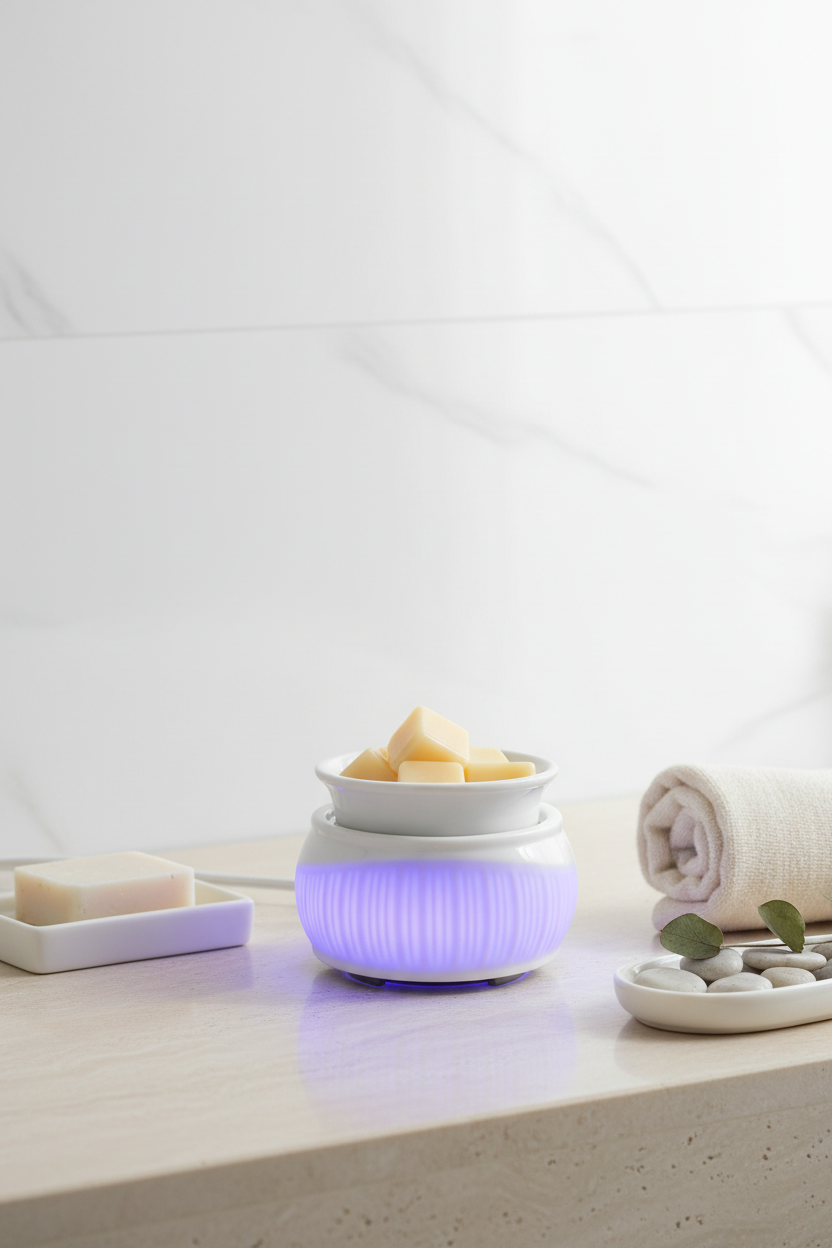 Ribbed Ceramic LED Wax Melt Warmer – EVERVESTA Luxury