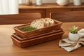 RT&BS 3pc Wicker Bread Basket