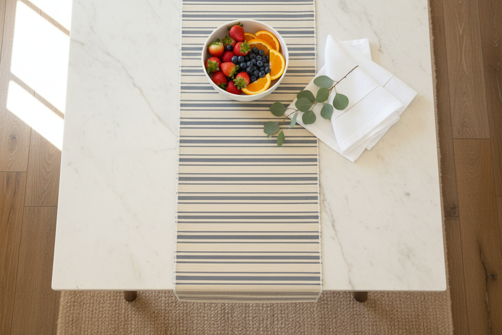 Striped Table Runner Top
