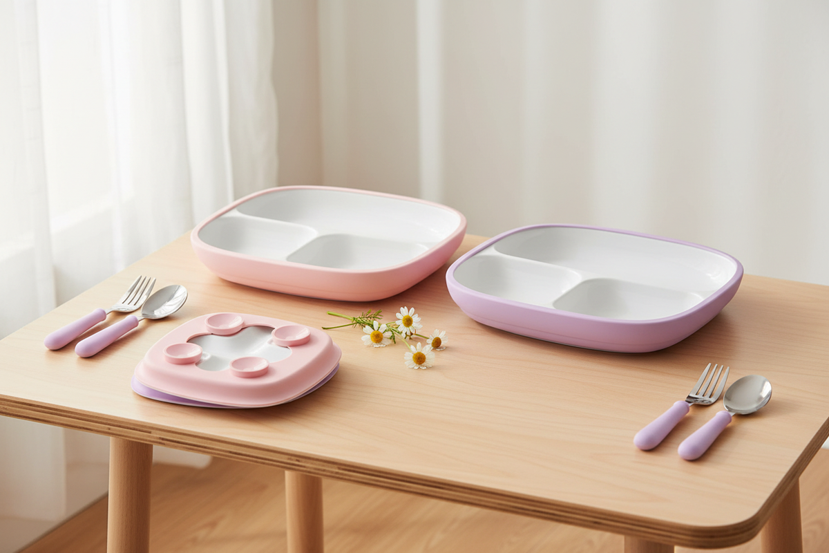 Teenyyou 2pc Plates, Pink/Purple