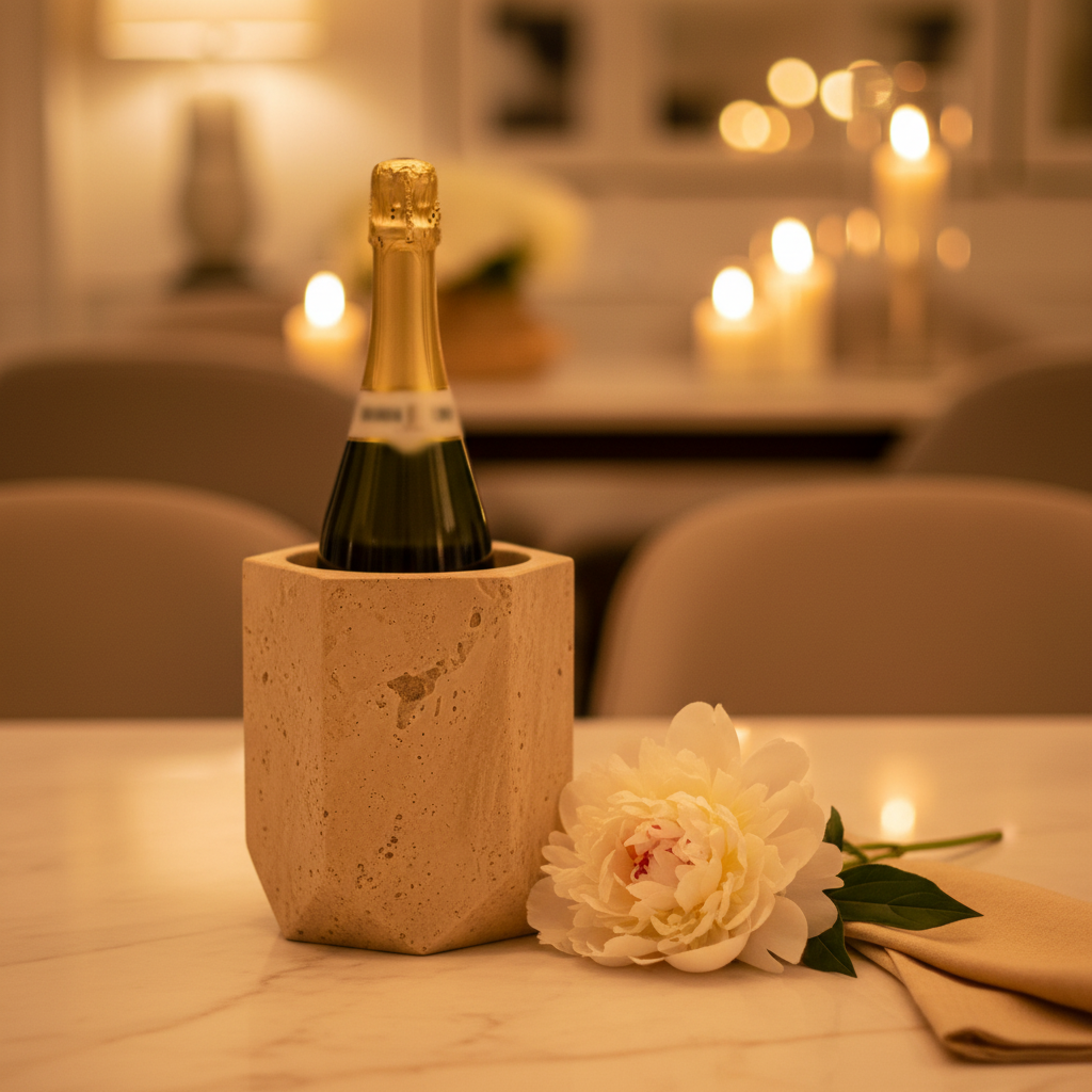Speshstone Travertine Wine Cooler