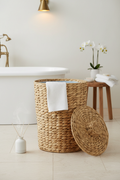 Water Hyacinth Hamper with Lid – EVERVESTA Luxury Spa Bathroom