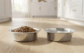 Heavy-Gauge Stainless Steel Dog Bowl, 12 Cups (3 qt)
