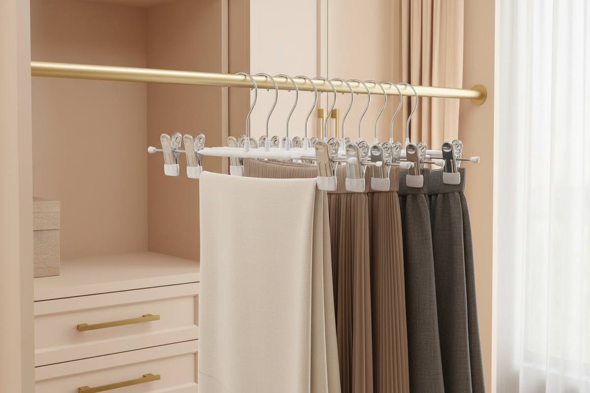 White Chrome Clip Hangers – EVERVESTA Luxury