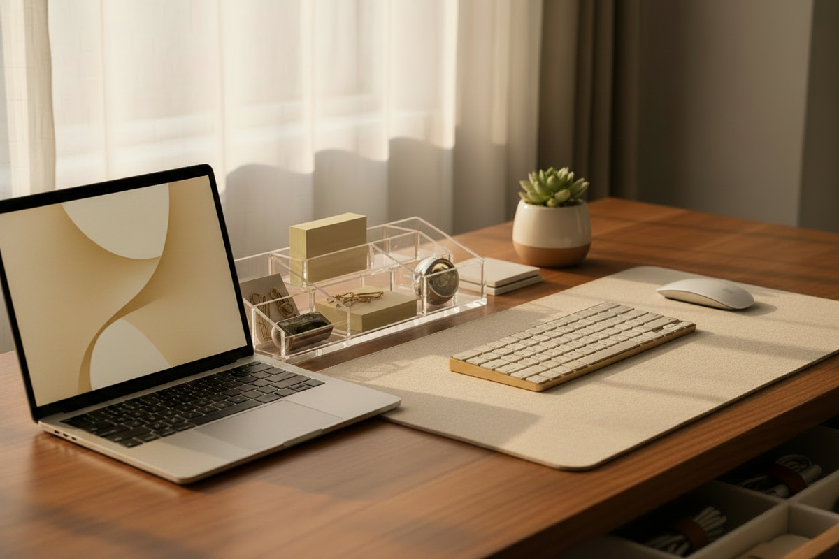 Workspace with laptop
